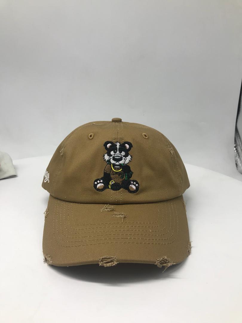 Panda distressed dad hat strap back - Zavage Clothing